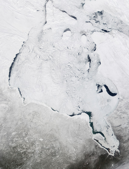 Photo, Image et Carte Satellite de la Baie d'Hudson, Canada