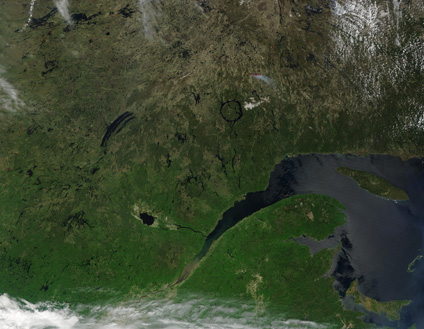 Photo, Image et Carte Satellite du Centre du Québec