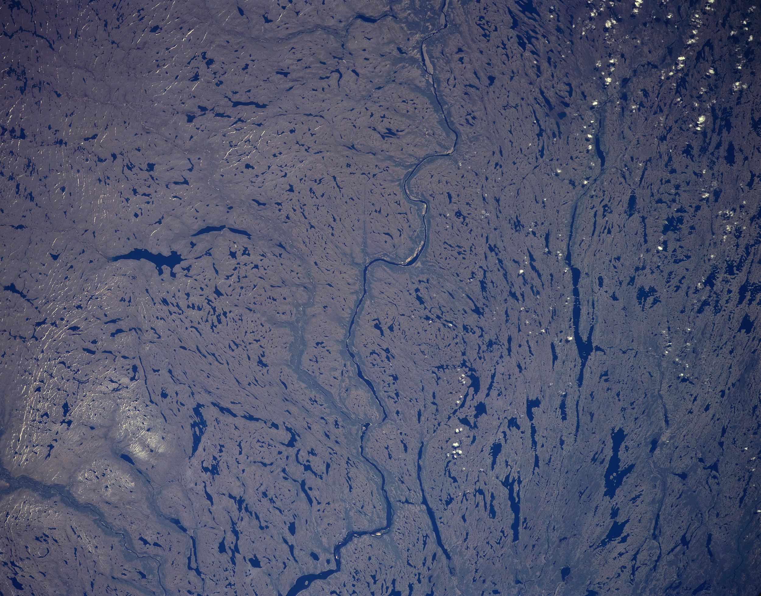 Satellite Image, Photo of George River, Quebec