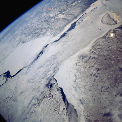 Satellite Image, Photo of Hudson, James Bays, Quebec