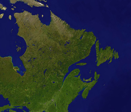 Satellite Image, Photo of Quebec